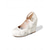 economico sposa-scarpe da sposa con zeppa in pizzo avorio floreale da donna - tacchi da sposa con plateau e cinturino alla caviglia, stile romantico ed elegante per le spose ai matrimoni in città