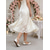 economico Damigella d&amp;#39;onore-scarpe basse da donna con punta affilata, decorate con perle bianche e cinturino alla caviglia - perfette per matrimoni e occasioni formali