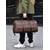 abordables Sacs de Voyage-Sac week-end pour homme en similicuir à motif crocodile, avec bandoulière réglable, grande capacité et imperméable – idéal pour les escapades de week-end et les courts voyages d'affaires.