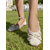 voordelige Moeder van de Bruid/De Bruidegom-Witte kanten flats voor dames met strik- en bloemenversieringen – elegante balletschoenen voor bruiloftsgasten op het gazon, lente-/zomergelegenheden en buitenevenementen
