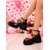 abordables Zapatos Mary Jane-Zapatos Mary Jane de piel sintética con plataforma y lazo rojo para mujer: tiras con tachuelas y estilo punk para San Valentín, fiestas y amantes de la moda alternativa.