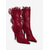 preiswerte Hochzeitsgast-Rote Damen-Stiletto-Stiefeletten mit Spitze – elegante, romantische High Heels für Partys, Abende, Hochzeiten und besondere Anlässe