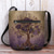 abordables Bolsos cruzados-Bolso de hombro de poliéster aterciopelado para mujer, con motivos florales y de árbol de la vida, opciones de diseño múltiple para estilos casuales y bohemios.