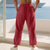 preiswerte Urlaub-Herren Leinenhosen Hose Sommerhose Strandhose Kordelzug Elastischer Bund Einfarbig Komfort Atmungsaktiv Täglich Outdoor Strand Urlaub Mode Blau Schwarz