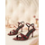 cheap Dress Sandals-Women's Patent Faux Leather Strappy Heeled Sandals - Elegant Dress Shoes with Ankle Strap, Open Toe Design for Daily Outfit, Evenings and Formal Events