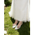 cheap Bride-Women's White Floral Flat Wedding Shoes with Ankle Strap - Elegant Bridal Shoes for Weddings and Garden Ceremonies
