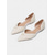 abordables mariée-Ballerines de mariée ornées de perles pour femmes - élégantes chaussures de mariage à bout pointu ornées de perles &amp;Côtés découpés, style classique et confortable pour les mariées