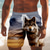 economico Animali &amp; Uccelli-Per uomo Volpe Lupo Natura e paesaggi Costumi da bagno Pantaloncini da mare Pantaloncini da Surf Misura del girovita medio Retrò Vintage All'aperto Vacanza Tasche Laterali fodera in rete Coulisse