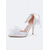 abordables mariée-Chaussures de mariage en satin à petit talon pour femme, ornées d'un nœud. &amp;Escarpins de mariée à bride cheville ornés de fleurs en organza et de perles, élégants et confortables pour la cérémonie de