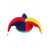 cheap Accessories-Men's Polyester Jester Mardi Gras Hat and Clown Nose Set – Perfect for Carnival and Masquerade Parties
