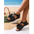 cheap Flat Sandals-Women's White Big Bow Flat Sandals – Cute Butterfly Accent Beach Shoes for Summer Vacations, Daily Outings &amp; Seaside Wedding Guests