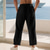 preiswerte Urlaub-Herren Leinenhosen Hose Sommerhose Strandhose Kordelzug Elastischer Bund Einfarbig Komfort Atmungsaktiv Täglich Outdoor Strand Urlaub Mode Blau Schwarz