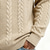 voordelige Basis Sweatshirts-Voor heren Jacquard Sweatshirt Trui met capuchon Sweatshirt met kwartrits Abrikoos Zwart Wit Grijs Revers Effen Rits omhoog Met Textuur Sport &amp; Outdoor Casual Dagelijks Streetwear Stoer Sportkleding
