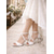 billige Brud-kvinners hvite sateng-tverremmer peep-toe hæler – elegante stiletto-sandaler for bryllup og datekveld