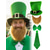 cheap Accessories-Men's St. Patrick's Day Leprechaun Costume Accessory Set, Polyester Material, Green Top Hat with Buckle, Fake Beard, Bow Tie &amp; Necktie Set,  Parties &amp; Holiday Celebrations
