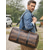 abordables Sacs de Voyage-Sac week-end pour homme en similicuir à motif crocodile, avec bandoulière réglable, grande capacité et imperméable – idéal pour les escapades de week-end et les courts voyages d'affaires.