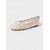 voordelige Moeder van de Bruid/De Bruidegom-Witte kanten flats voor dames met strik- en bloemenversieringen – elegante balletschoenen voor bruiloftsgasten op het gazon, lente-/zomergelegenheden en buitenevenementen