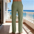 economico Vacanza-Per uomo Pantaloni di Lino Pantaloni Pantaloni Estivi Pantaloni Larghi Pantaloni da Spiaggia Coulisse Elastico in vita Tinta unica Comodità Traspirante Lunghezza al ginocchio Quotidiano All'aperto