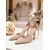 cheap Wedding Guest-Women's Nude Suede Ankle-Tie Heels – Elegant Pointed-Toe Stiletto Pumps for Indoor Weddings, Wedding Guests and Dressy Formal Party Shoes