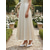 billige Brudepike-damesko med spiss tå og lav hæl og ankelreim – elegante slingback-pensko til bryllup, brudepike og formelle arrangementer