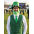 cheap Accessories-Men's St. Patrick's Day Leprechaun Costume Accessory Set, Polyester Material, Green Top Hat with Buckle, Fake Beard, Bow Tie &amp; Necktie Set,  Parties &amp; Holiday Celebrations
