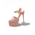 cheap Platform Sandals-Women's Nude Patent Platform High Heel Sandals - Sexy Open Toe Ankle Strap Stiletto Shoes for Nightlife Parties, Clubs &amp; Evening Events