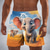 billiga Djur &amp; Fåglar-Herr Tecknat Elefant Flodhäst Badshorts Boardshorts Medium Midja Rolig Hawaiisk Strandsemester Sidfickor Mesh foder Elastisk dragsko i midjan Designer Kläder