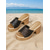 ieftine Sandale tip slide-Sandale de damă cu platformă, albe strălucitoare, cu toc gros – model confortabil, fără slip-on, potrivite pentru ținute casual de plajă, vacanțe și vreme caldă