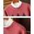 preiswerte Wollpullover für Herren-Herren Pullover Wollpullover Strickpullover Gerippt Stricken Normale Oberteile Gestrickt Argyle Rundhalsausschnitt Mode Streetwear Lässig Alltagskleidung Bekleidung Herbst Winter Rote Khaki S M L