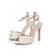 preiswerte Braut-Perlenverzierte Stilettos für Damen – elegante Brautschuhe mit Fesselriemchen und offenem Zehenbereich