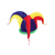 cheap Accessories-Men's Polyester Jester Mardi Gras Hat and Clown Nose Set – Perfect for Carnival and Masquerade Parties