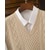 baratos Suéter masculino de lã-Homens Colete de moletom Vestido Suéter Pulôver suéter Colete Suéter de malha Estriado Tricotar Tops regulares Tricotado Tecido Decote V Moda Roupa de rua O negócio Férias Roupa Sem Mangas Outono