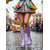 preiswerte Frauen Schuhe-Frauen Mardi Gras 1980er Retro Lila Plattform kniehohe Stiefel mit Blockabsätzen – Glänzendes Lackkunstleder perfekt für Karnevalsparaden und festliche Feiern