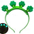 cheap Decorative Lights-St Patrick's Day Headband with Lights, Shamrock Head Boppers Hats,St Patrick's Day Decorations