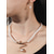 abordables Mariage ACC-Ensemble de bijoux pour femme composé d'un collier et de boucles d'oreilles en fausses perles, design élégant inspiré du serpent, style nuptial classique, pour les mariées, les invitées aux mariages, les soirées et les banquets formels.