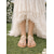 voordelige Bruid-Platte sandalen voor dames in boho-stijl met kralen en bloemenmotief – comfortabele instapschoenen voor bruiloften in de buitenlucht, op het strand of in de tuin.