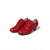 economico Scarpe da ballo di sala e danza moderna-Scarpe da ballo latino professionali da donna - tacchi da ballo da sala da ballo con lacci in similpelle rossa, comode scarpe da ballo da tango con tacco medio e stabili per ballerini