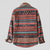 cheap Men's Button Up Shirts-Men's Shirt Casual Shirt Button Up Shirt Red Brown Long Sleeve Geometric Striped Lapel Casual Daily Clothing Apparel Fashion Ethnic Style Casual