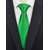 billige Tilbehør-Grønt satengslips til herre, til St. Patricks dag, flere nyanser av grønt, glatt polyesterstoff, klassisk og festlig slips til parader, fester, bryllup og høytidsfeiringer.