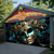 economico Striscioni per Garage e Porte-Martedì grasso Copertura per porta del garage Grande appeso Maschera Piume Lusso 3D Vibrante Da serata All'aperto Sfondi di ripresa Porta d'ingresso Stile Carnevale di Venezia Arredamento per la casa