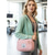 abordables Sacs de Voyage-Ensemble de sacs de sport matelassés en polyester pour femmes, plusieurs couleurs, design élégant, idéal pour les voyages de week-end et la salle de sport
