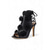 preiswerte Braut-Damen-Peeptoe-Stiefeletten mit Blumenmuster – Schnür-High Heels mit 3D-Blumenverzierungen, elegante Schuhe für Gäste bei Hochzeiten, Gartenpartys und besonderen Anlässen