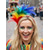 abordables Accessoires-Bandeaux à plumes pour femmes de Mardi Gras en plusieurs couleurs vibrants et amusants parfaits pour le carnaval et les bals masqués