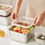 levne Kuchyňská úložiště-vakuová nádoba na potraviny utěsněná nádoba na potraviny sus304 bento obědová krabice na ovoce, vhodná do chladničky, vzduchotěsná nádoba na jídlo (čtvercová)