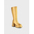 preiswerte Frauen Schuhe-Woman’s Mardi Gras 1980er Retro Metallic Gold Knielange Plateau-Stiefel mit Blockabsätzen – Perfekt für Karnevals-Paraden und festliche Feierlichkeiten