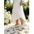 abordables novia-Elegantes zapatos planos de novia de encaje con detalle de perla: zapatos de boda cómodos para ceremonias en el jardín, tradicionales e íntimas.
