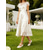 cheap Wedding Guest-Women's Elegant Square-Toe Lace Ballet Flats with Bow – Prefect for Outdoor &amp; Garden Wedding Guests, Comfortable Lawn-Friendly Design