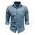 economico camicia da uomo con bottoni-Per uomo Camicia Camicia Estiva Camicia casual Camicia da Spiaggia Camicia di Velluto a Coste Camicia con Bottoni Bianco Manica Lunga Tinta unica Bavero Casuale Quotidiano Tasca Abbigliamento Moda