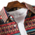 cheap Men's Button Up Shirts-Men's Shirt Casual Shirt Button Up Shirt Red Brown Long Sleeve Geometric Striped Lapel Casual Daily Clothing Apparel Fashion Ethnic Style Casual
