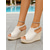 cheap Wedge Sandals-Women's Floral Print Wedge Sandals – Stylish Buckled Open-Toe Platform Shoes with Espadrille Jute Sole, Comfortable Summer Footwear for Poolside, Vacation and Outdoor Events